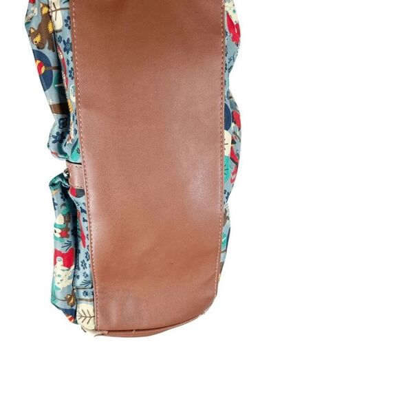 Lily Bloom Canvas Shoulder Bag Doggy Print Who Let the Dogs Out Handbag Tote - Picture 5 of 9